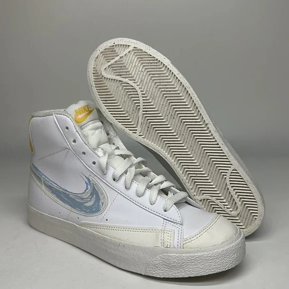 Nike Shoes Nike Blazer Mid 77 Gs Brushstroke Royal Tint